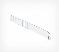 Разделитель DIV30-B высотой 30 мм без ограничителя  —  предназначен для организации выкладки небольших лёгких товаров